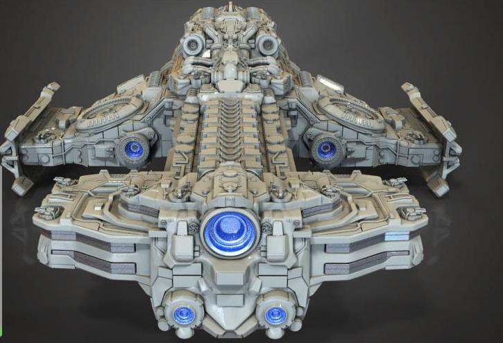 星际争霸，战列巡洋舰，大和号3D打印模型