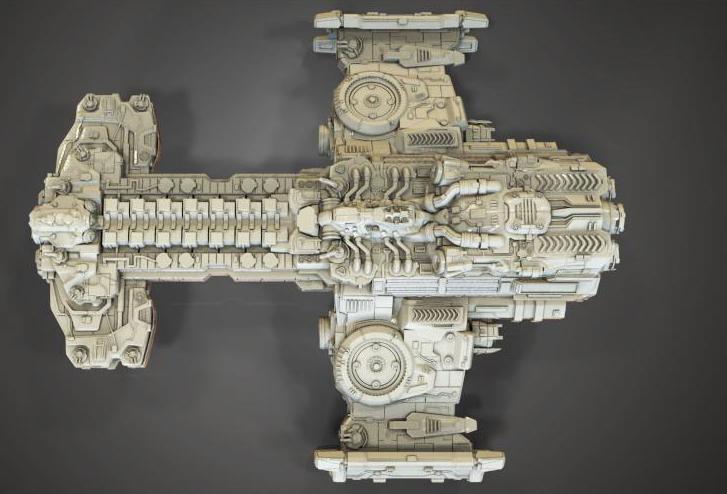 星际争霸，战列巡洋舰，大和号3D打印模型