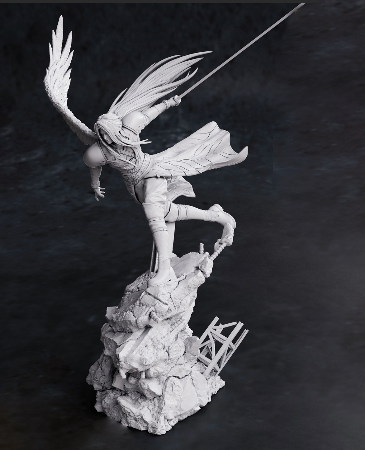 最终幻想 萨菲罗斯3D打印模型