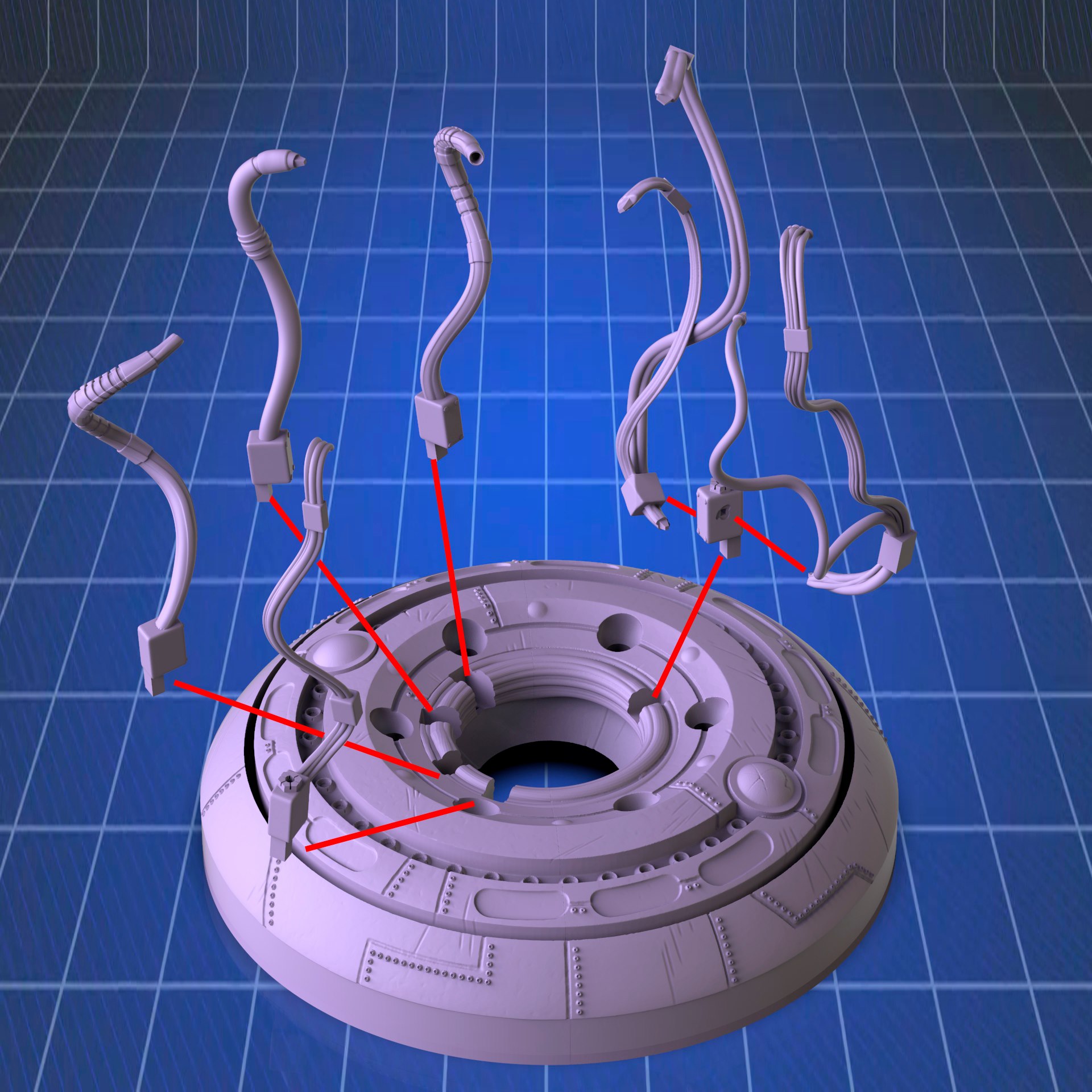 攻壳机动队 草薙素子 培养仓3D打印模型