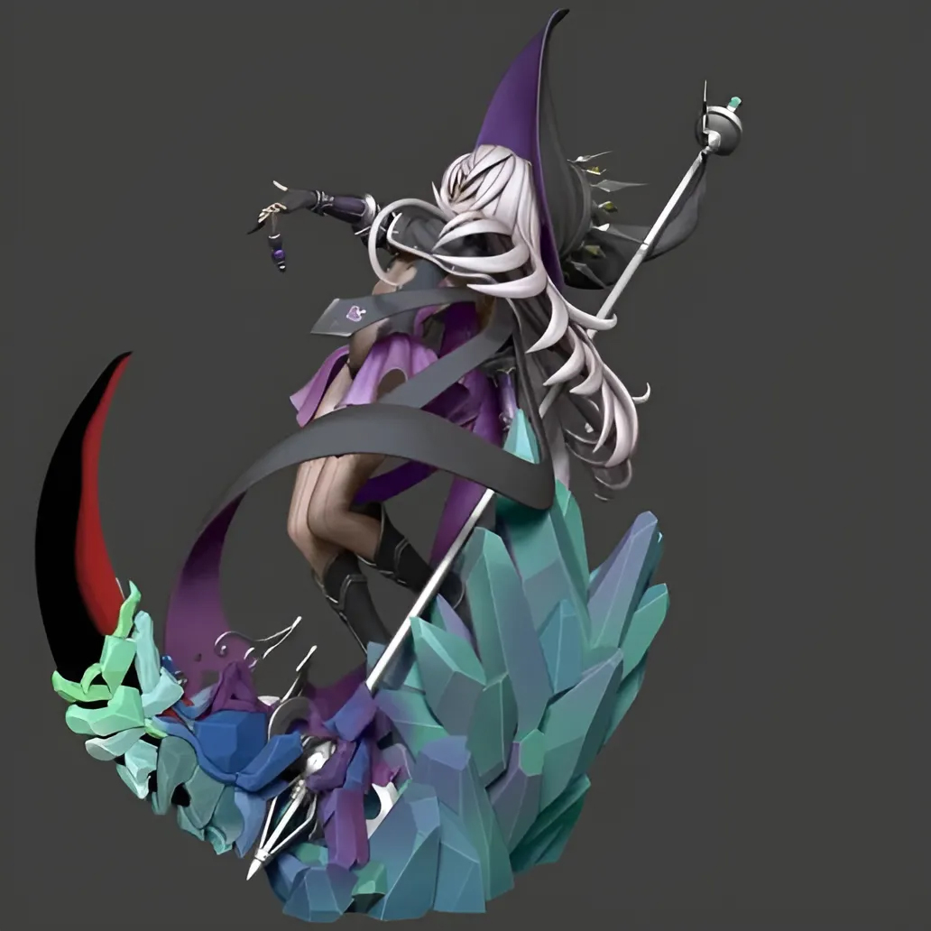 星光閃耀 STELLA GLOW 毁灭女巫希尔达3D打印模型