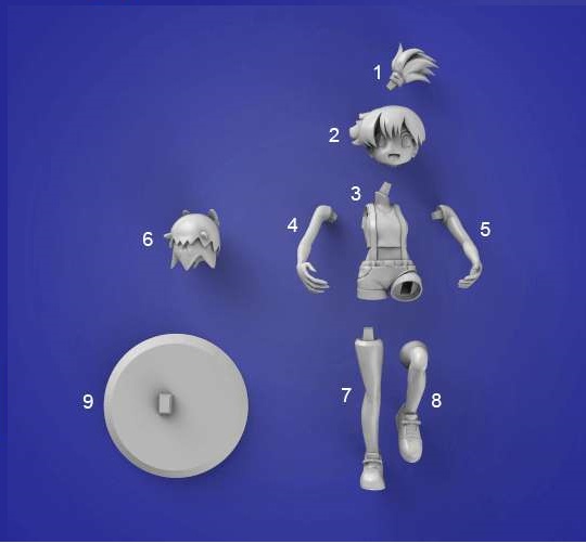 宝可梦 小霞和波克比3D打印模型