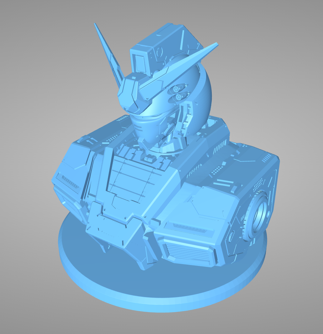 高达RX78头雕3D打印模型