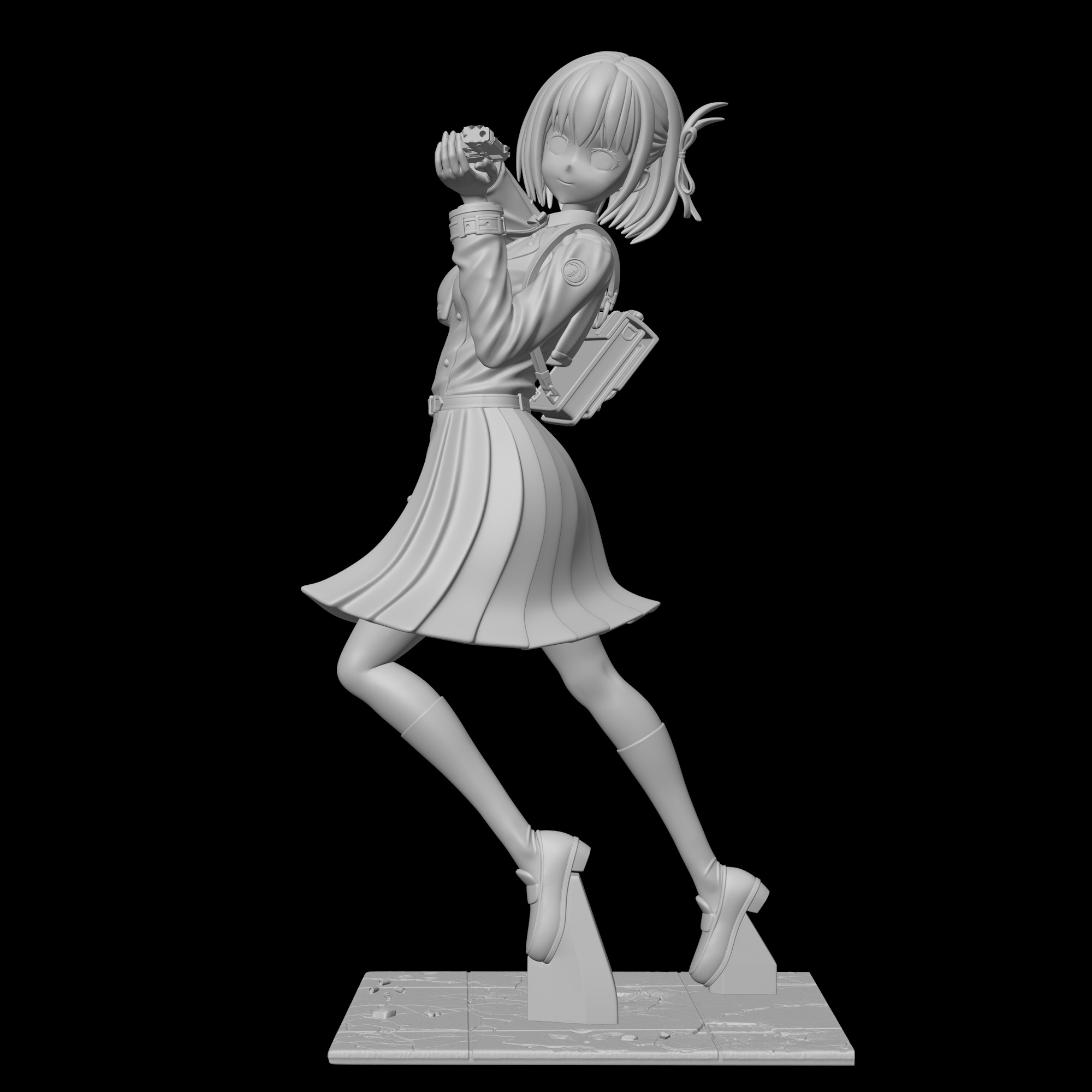 莉可丽丝-锦木千束-Chisato Nishikigi-JK美少女3D打印模型