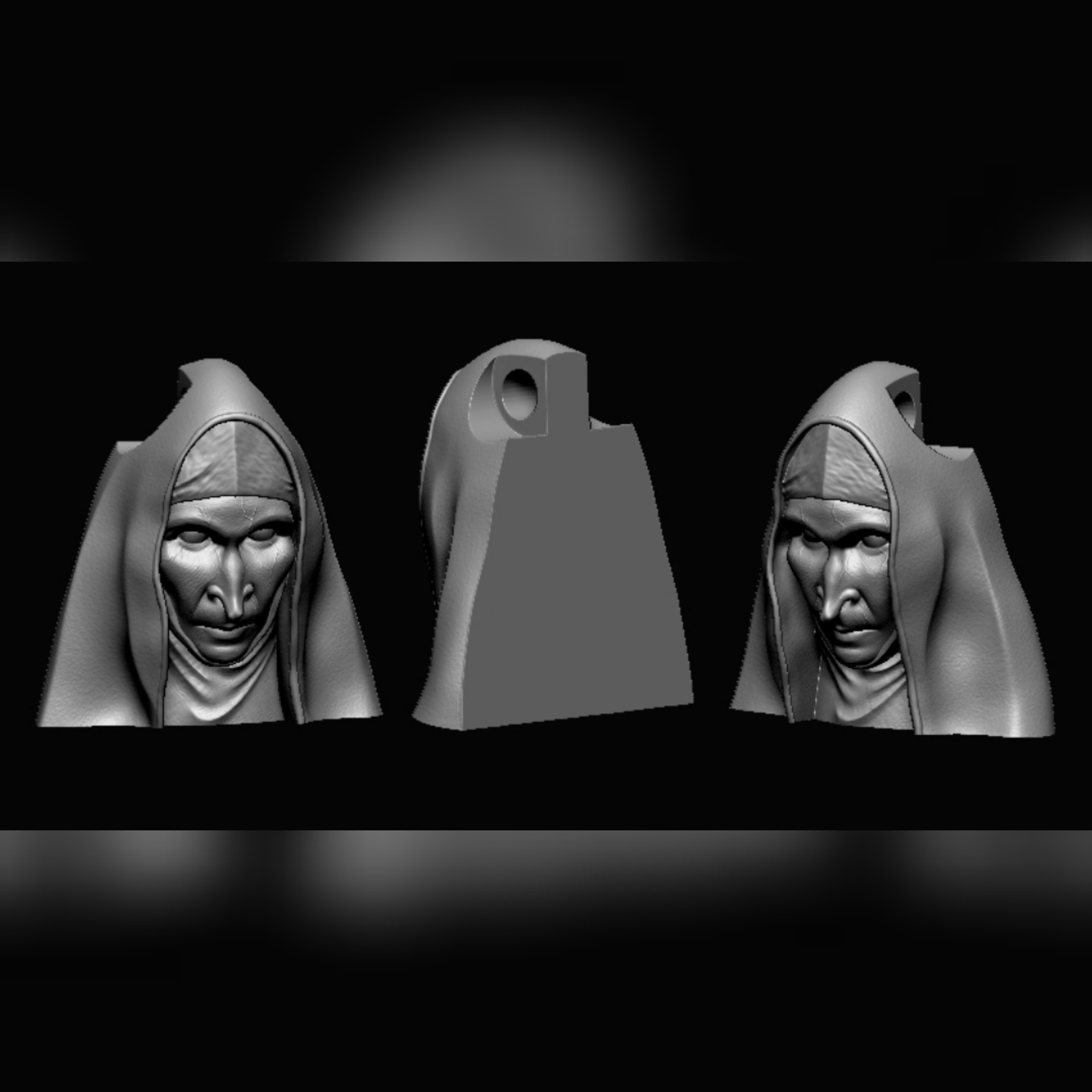 鬼修女3D打印模型