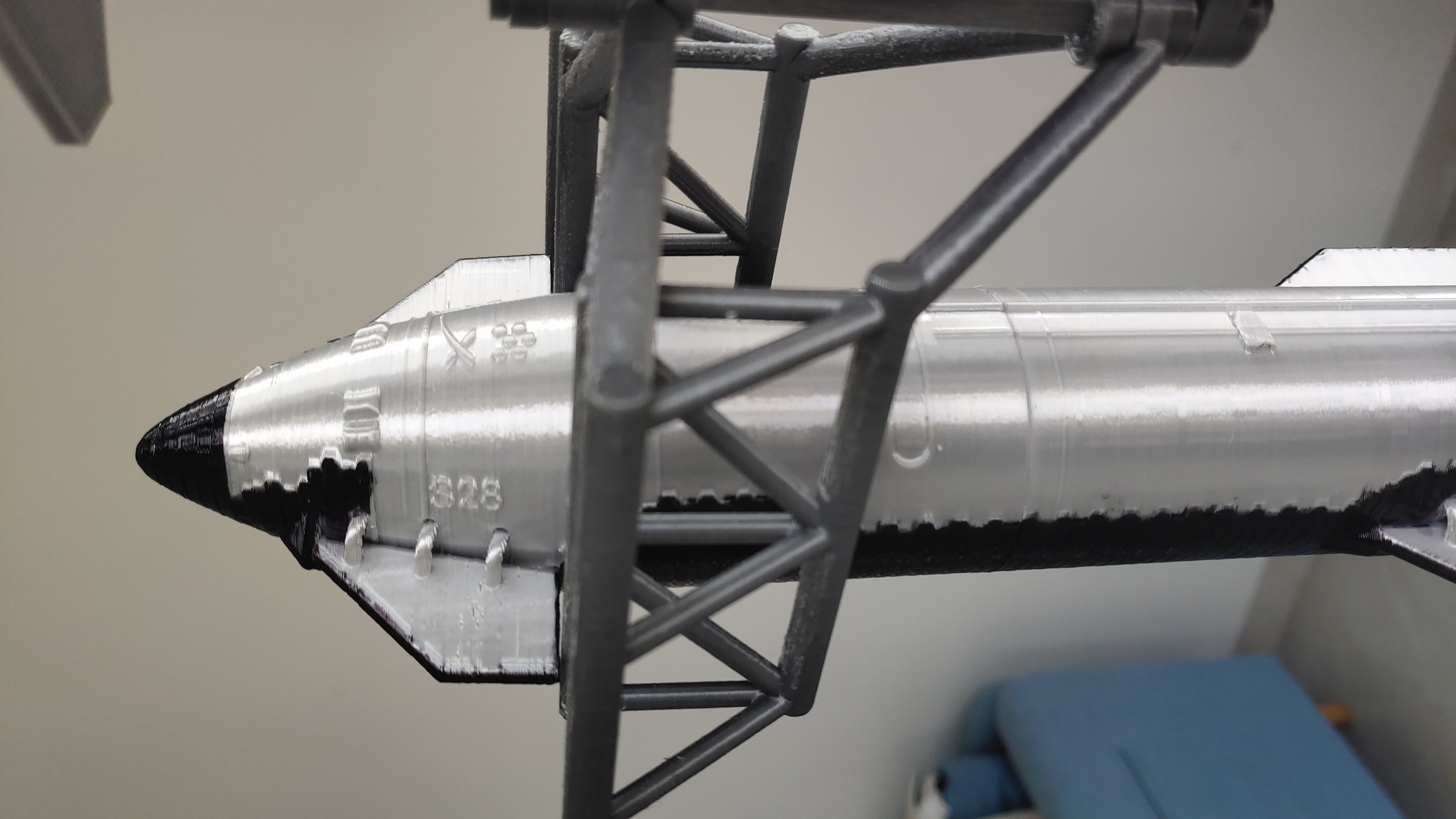 spacex starship 太空叉星舰3D打印模型