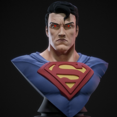 超人胸像3D打印模型