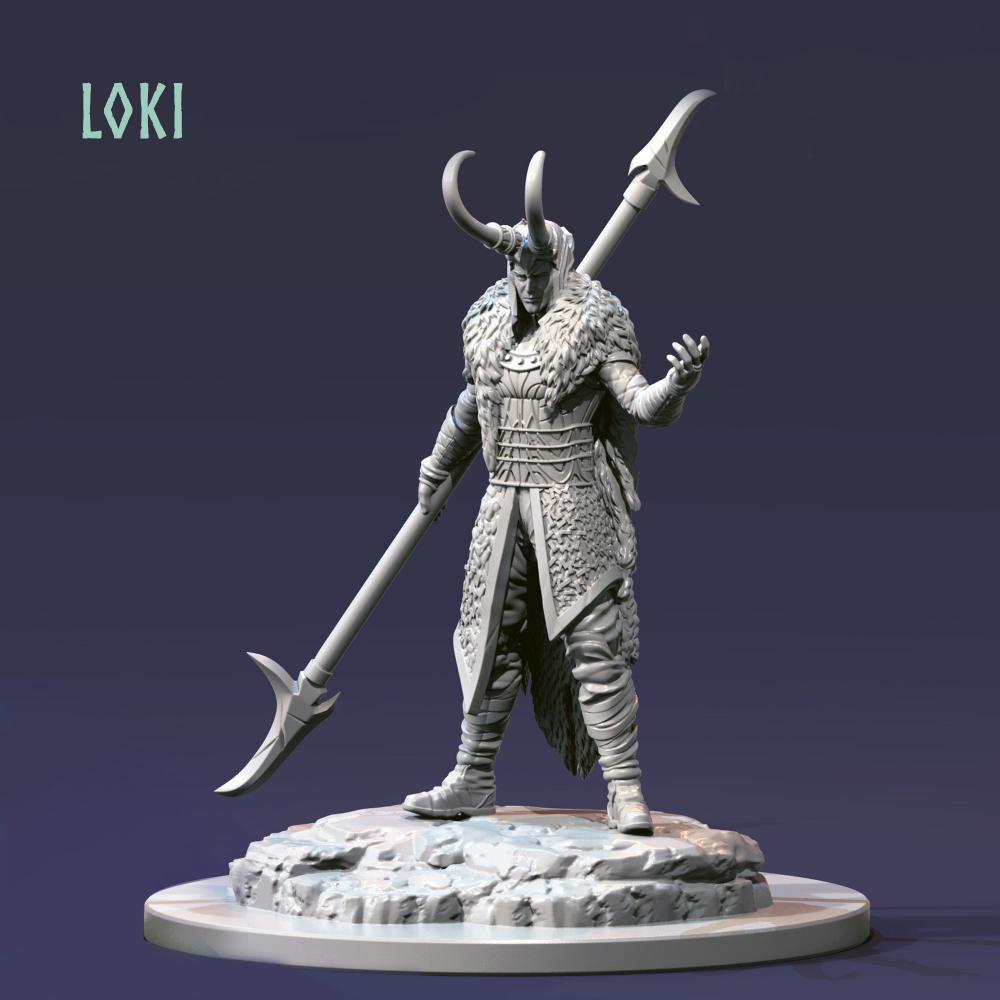 洛基 火与恶作剧之神3D打印模型