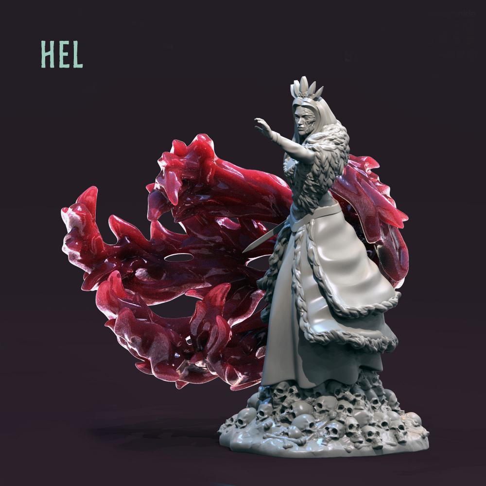 海拉 死亡女神3D打印模型
