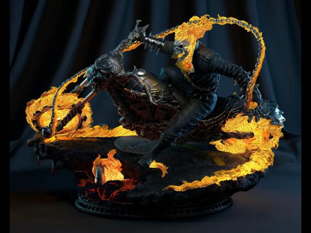 恶灵骑士尼古拉斯·赵四3D打印模型