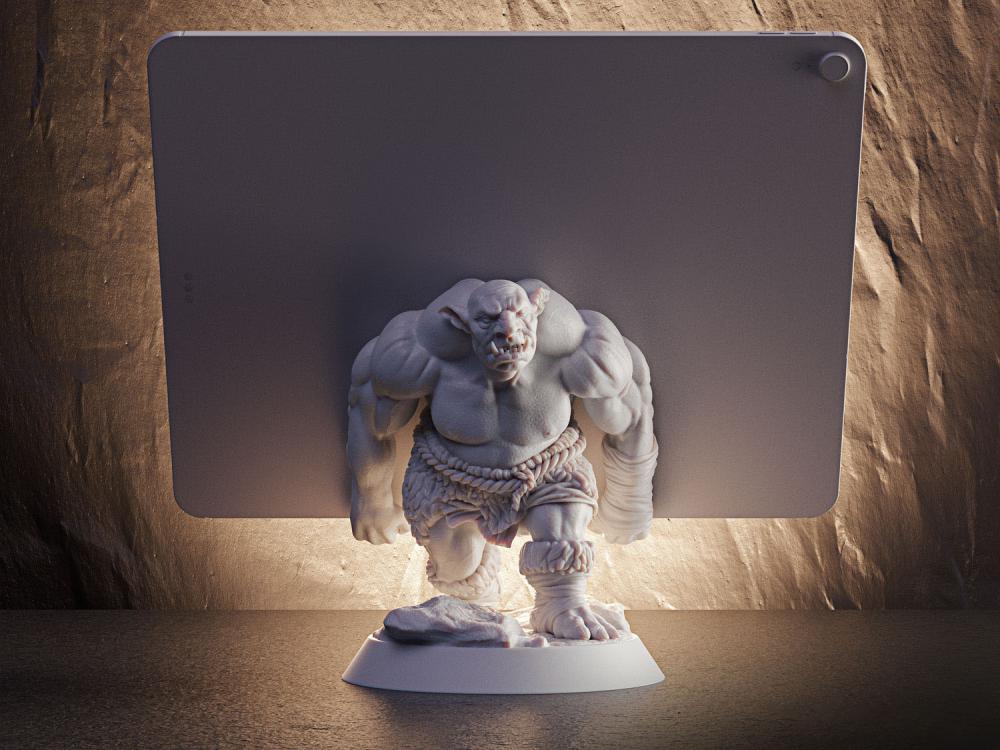 魔戒 兽人 平板支架3D打印模型