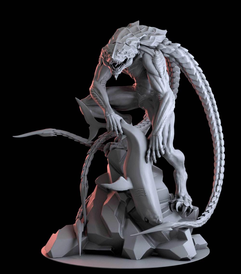 噬肉兽 爱死机3D打印模型