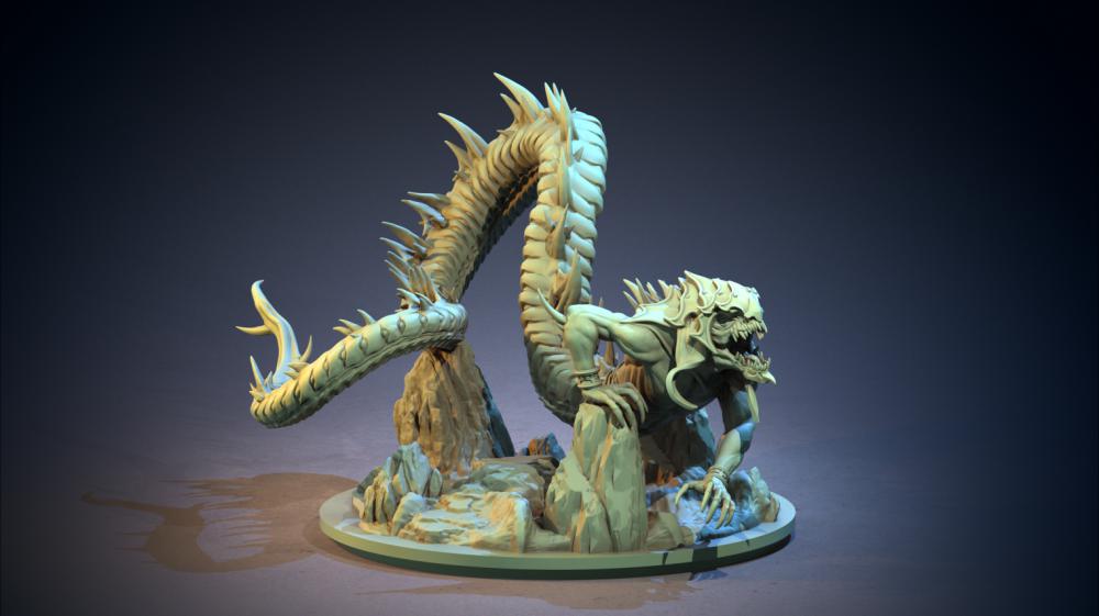 帕夫尼尔 深海怪兽3D打印模型