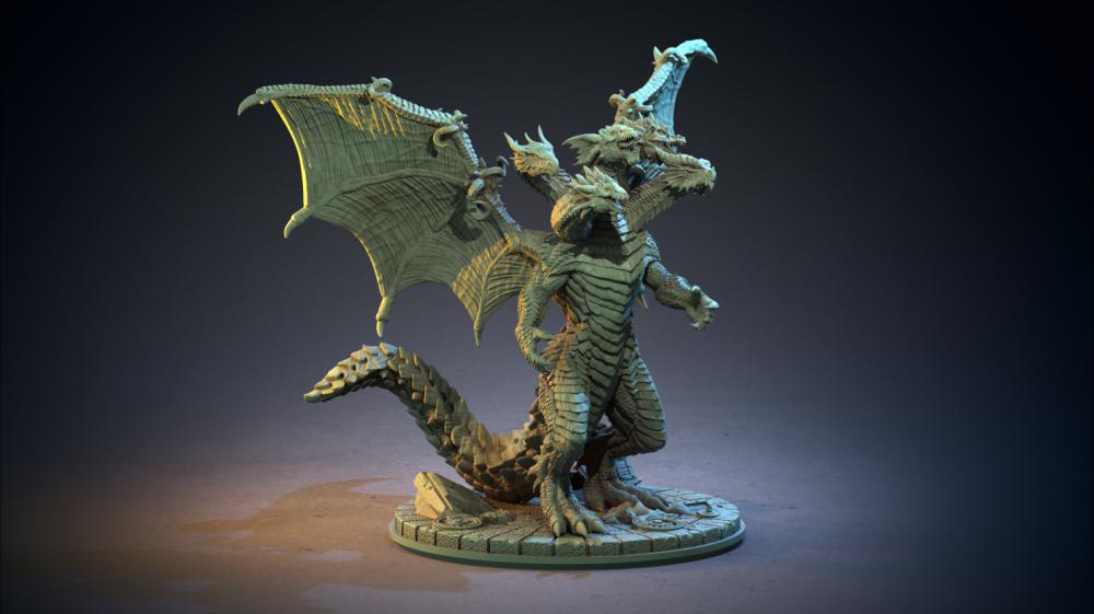 神龙 提阿玛特3D打印模型