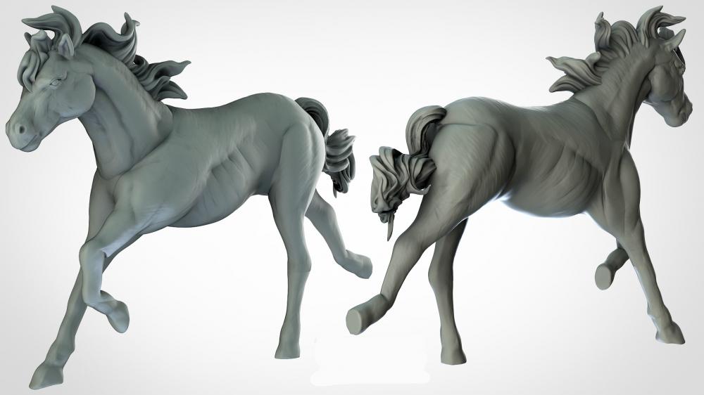动物系列 马3D打印模型