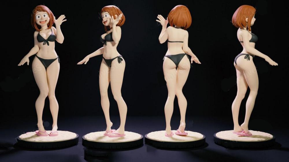 丽日御茶子泳装版3D打印模型