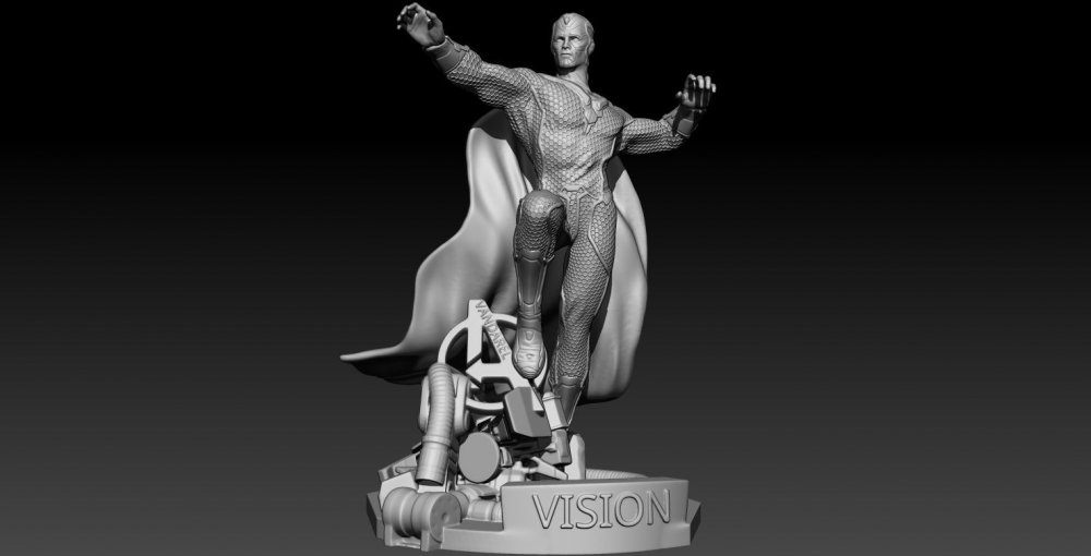 漫威英雄 幻视Vision（662M/15小整件）3D打印模型