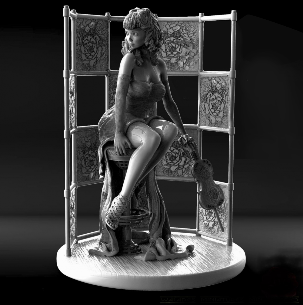 黑玫瑰枪手3D打印模型