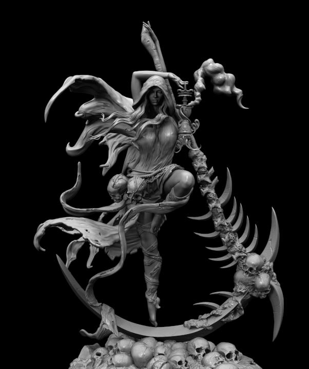 死亡女神3D打印模型