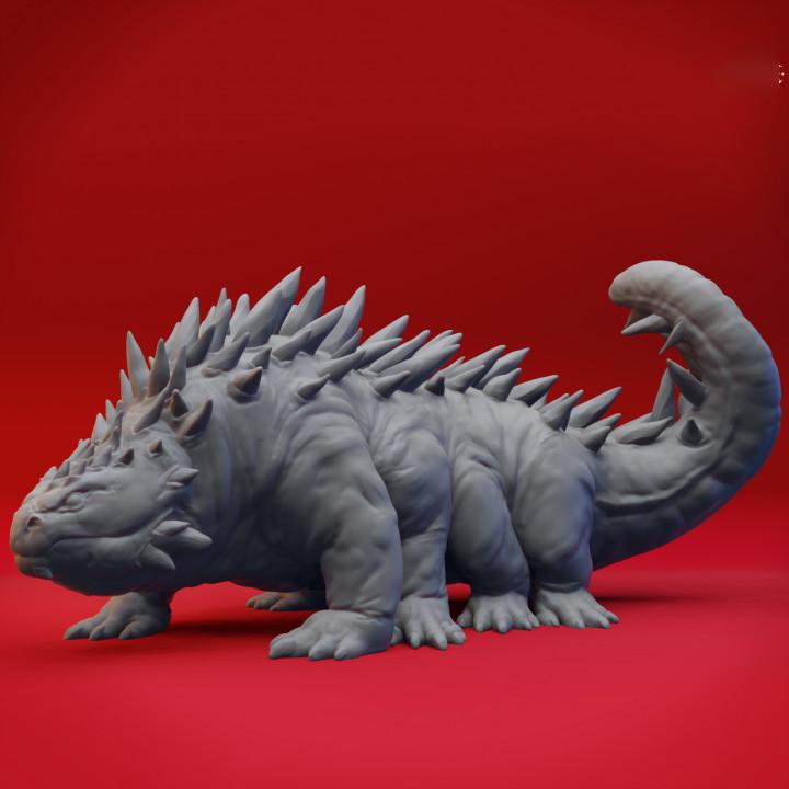 末日变异蜥蜴3D打印模型