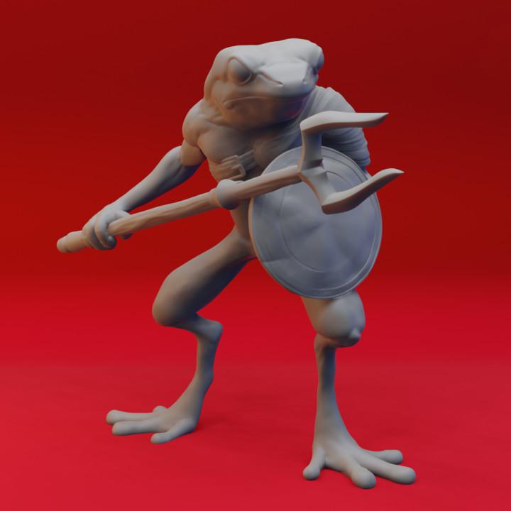 末日变异兽人青蛙兵3D打印模型