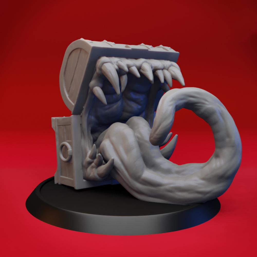末日变异长舌尖牙宝箱怪物3D打印模型