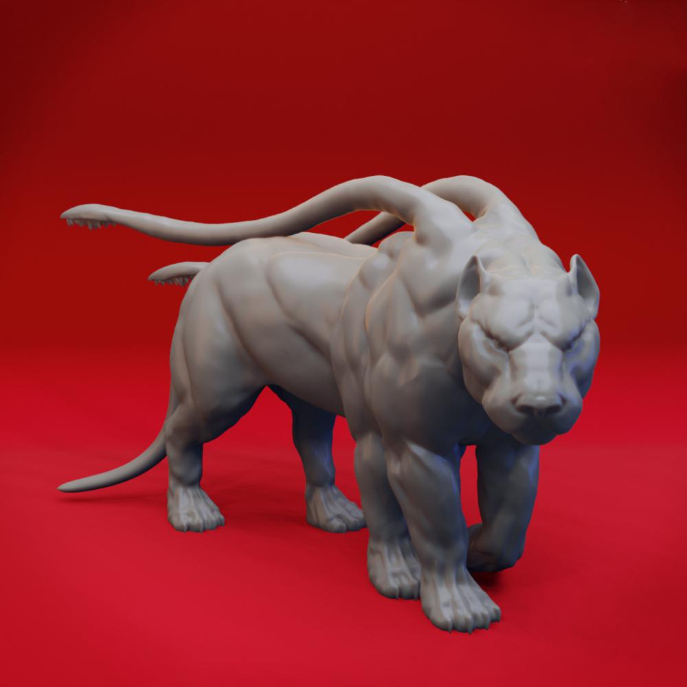 末日变异黑豹3D打印模型