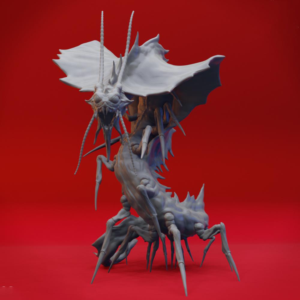 末日变异蟑螂怪物3D打印模型