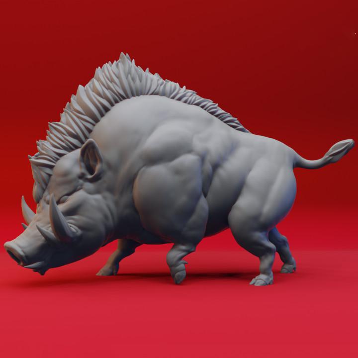 末日变异野猪3D打印模型