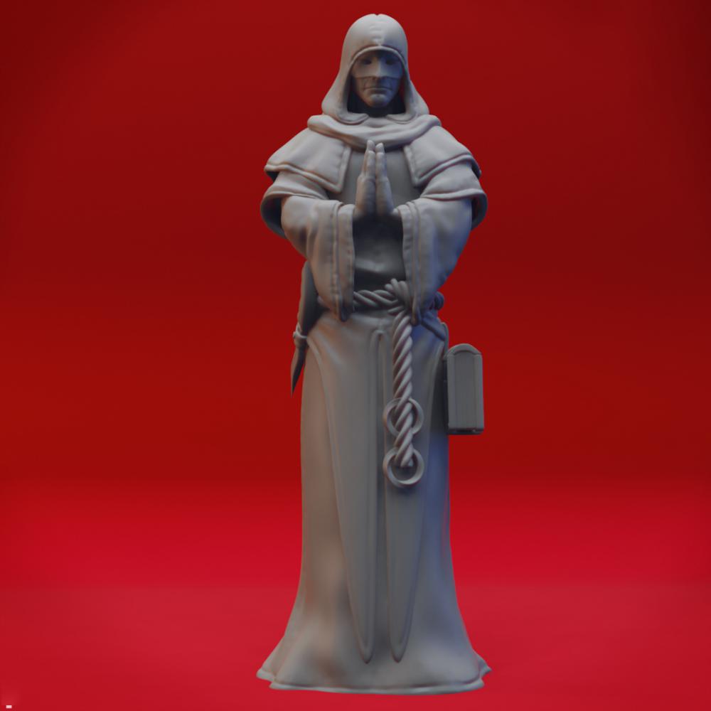 末日变异祈祷的邪教徒3D打印模型