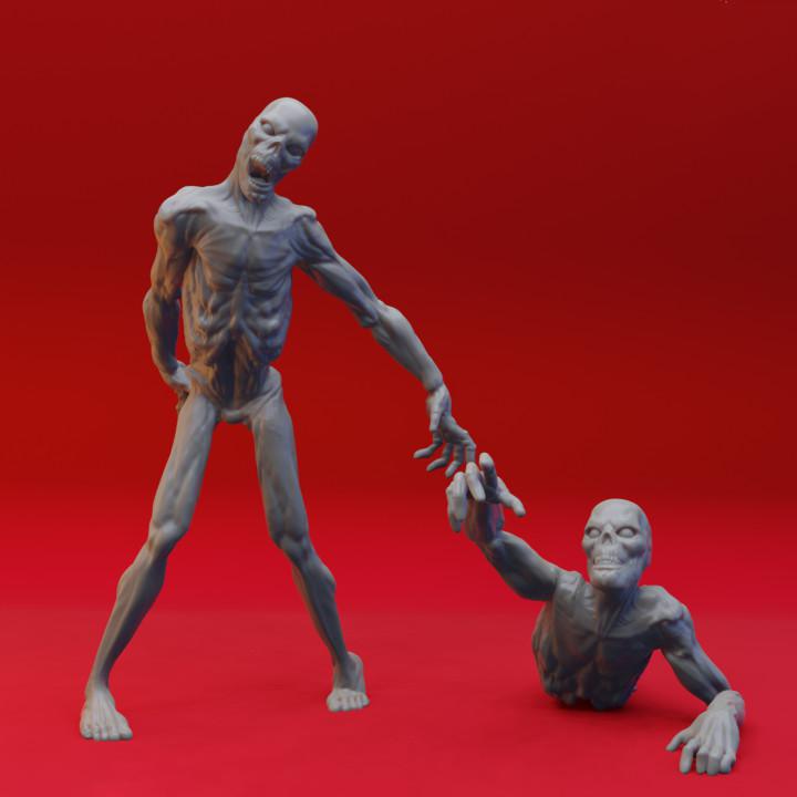 末日变异复活的尸体3D打印模型