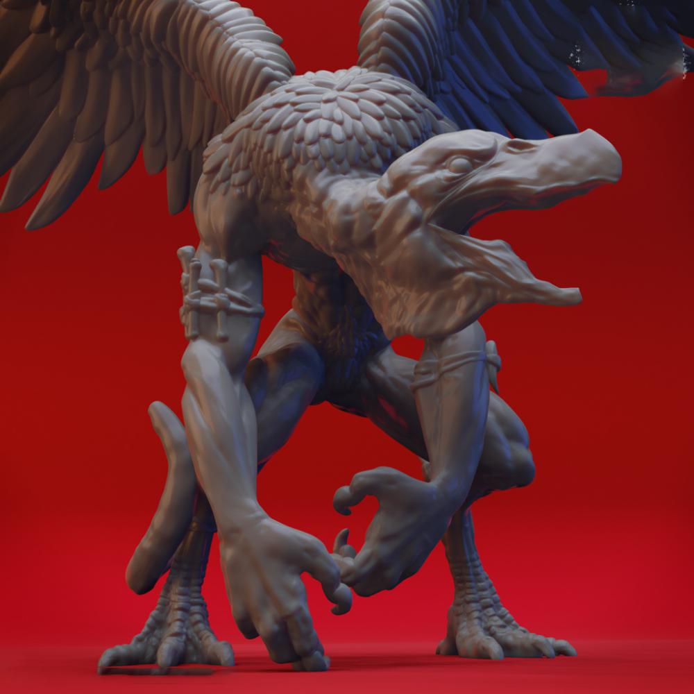 末日变异食人秃鹫3D打印模型