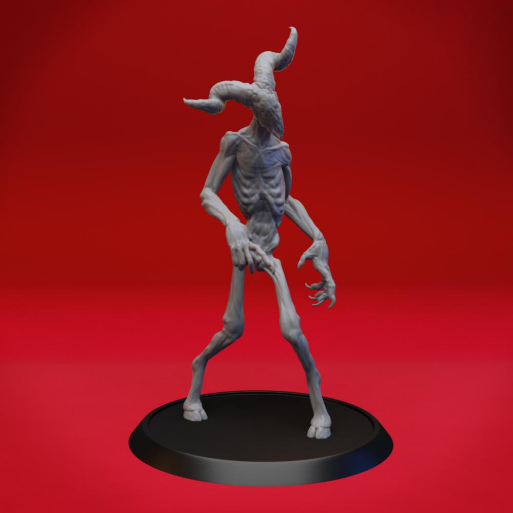 末日变异山羊怪物夜里徘徊者3D打印模型