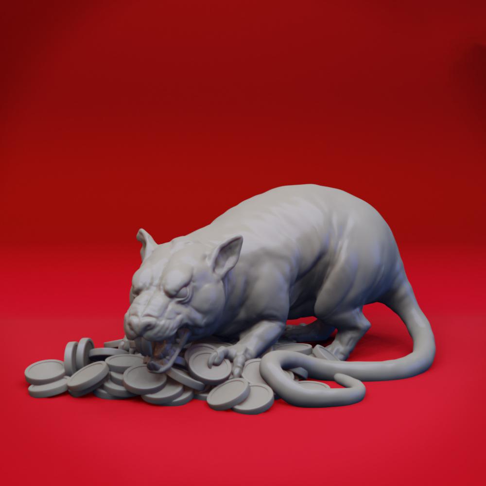 末日变异老鼠3D打印模型