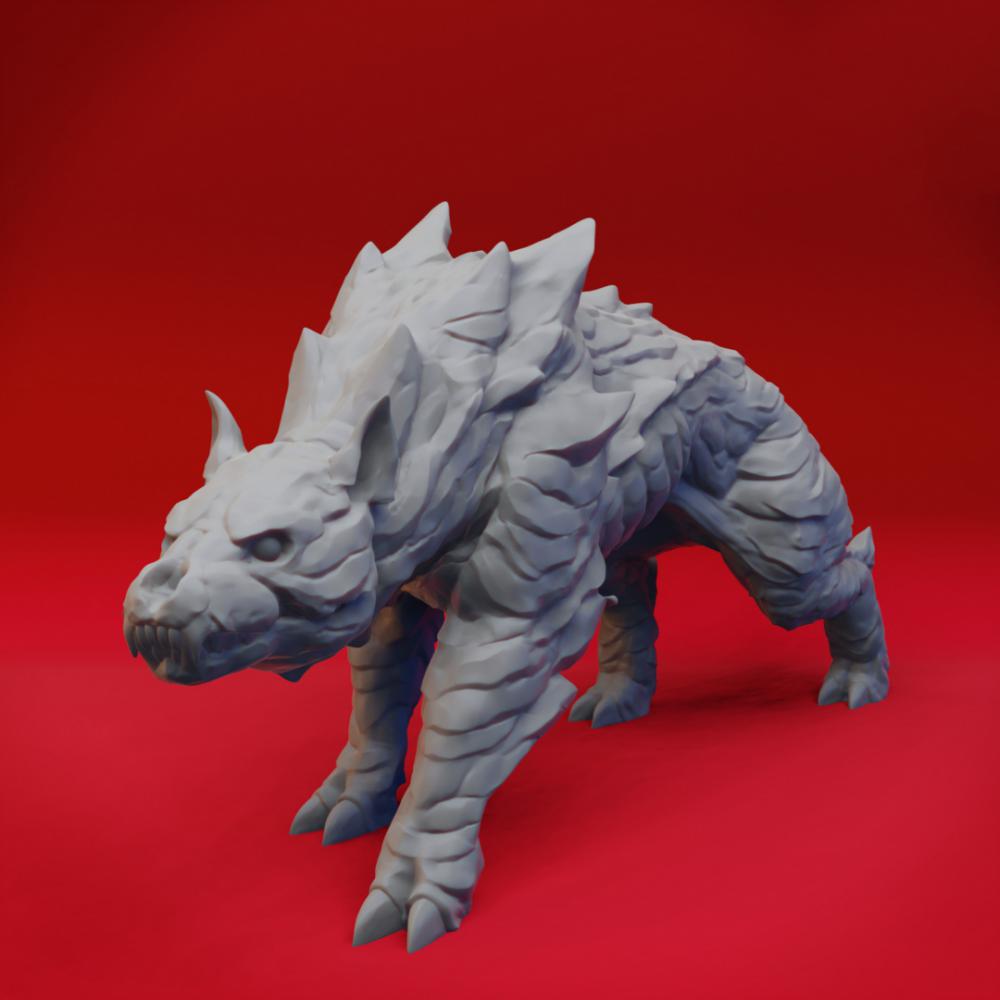 末日变异地狱犬3D打印模型