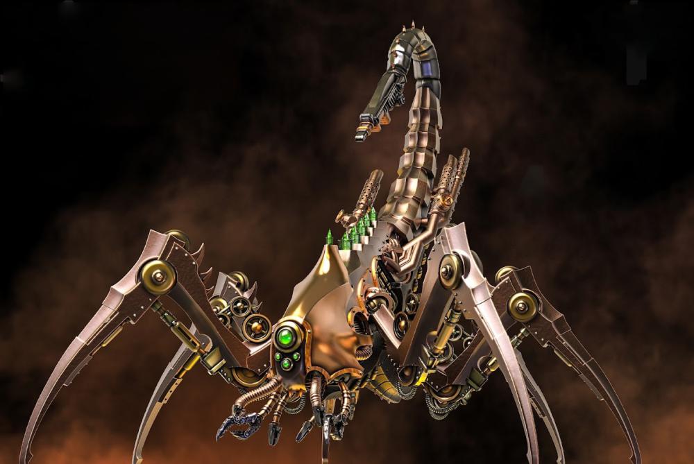 机械蝎子巨帅3D打印模型