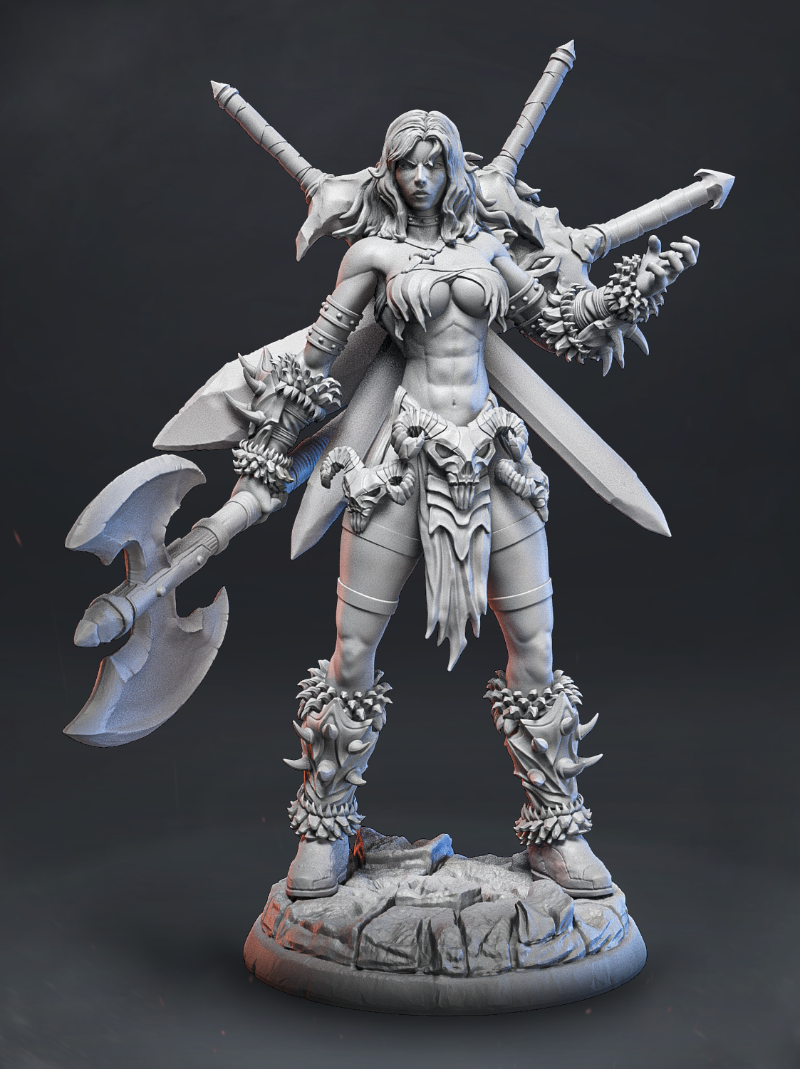 战争女神3D打印模型