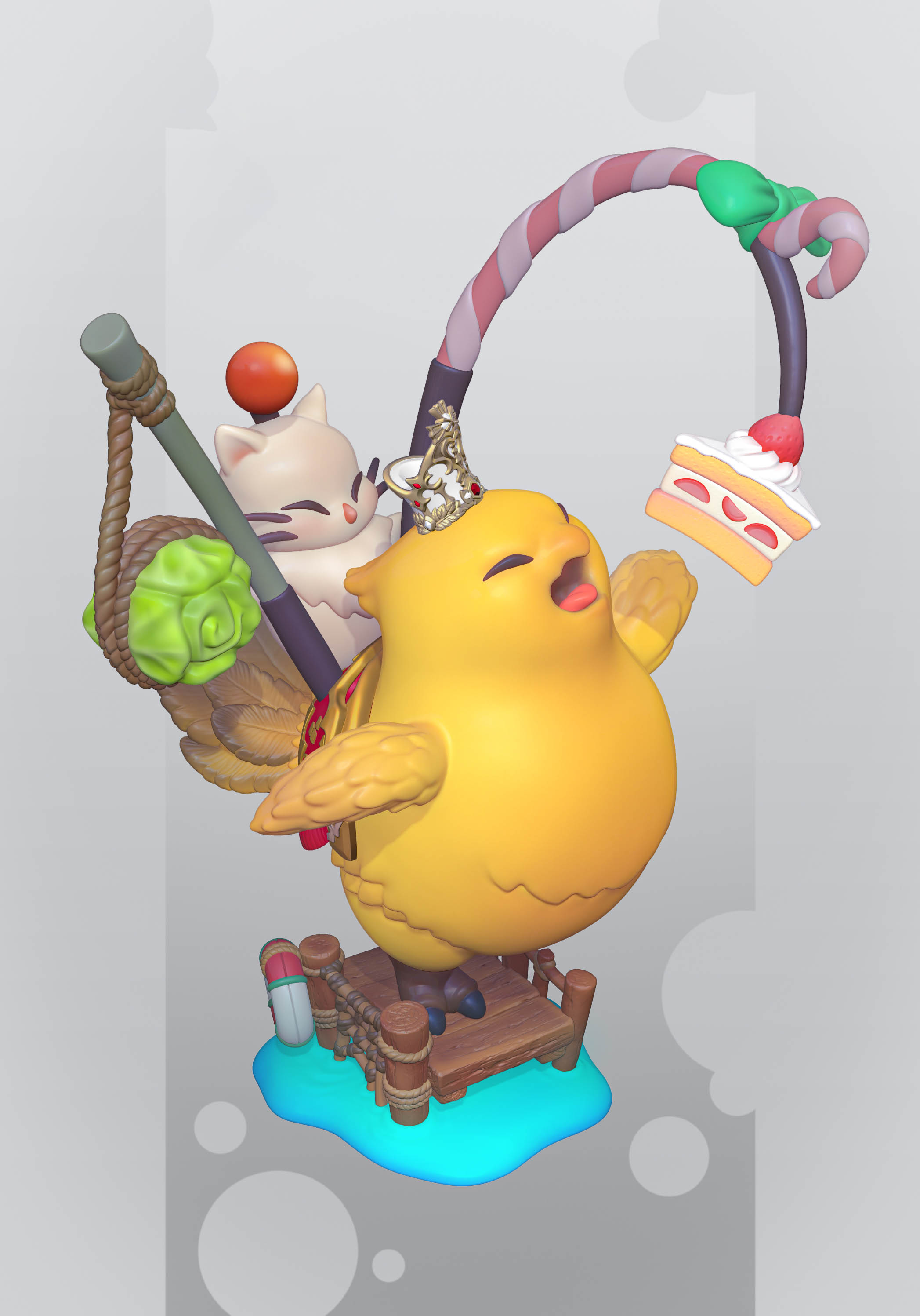 陆行鸟 最终幻想73D打印模型