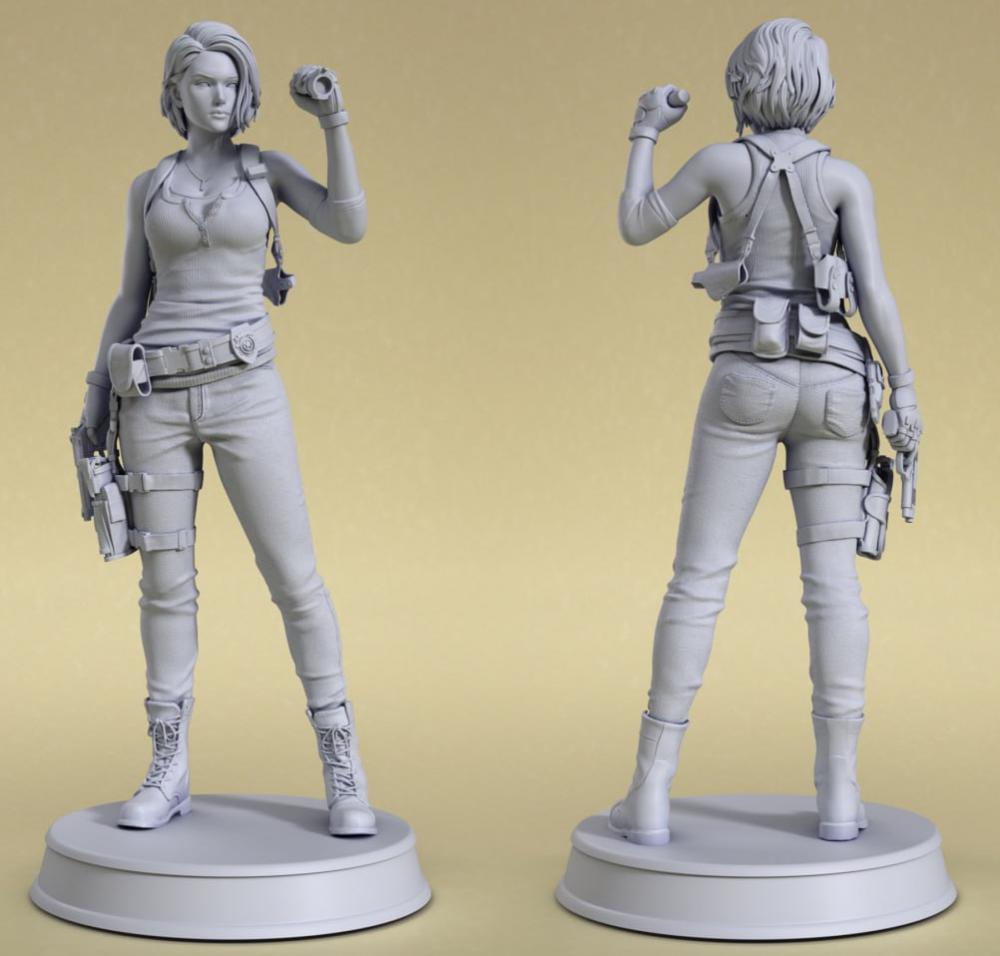 吉尔·瓦伦蒂安 Jill 《生化危机》人气角色3D打印模型