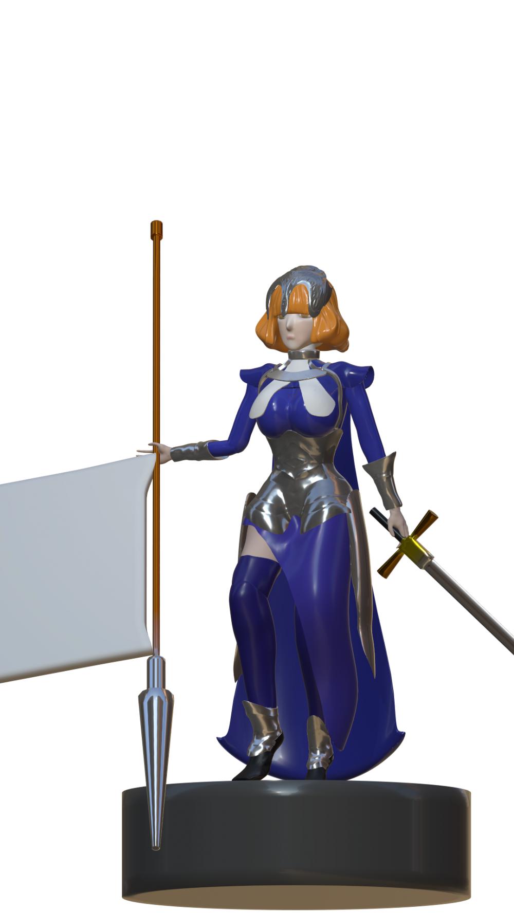 贞德【自学版】3D打印模型