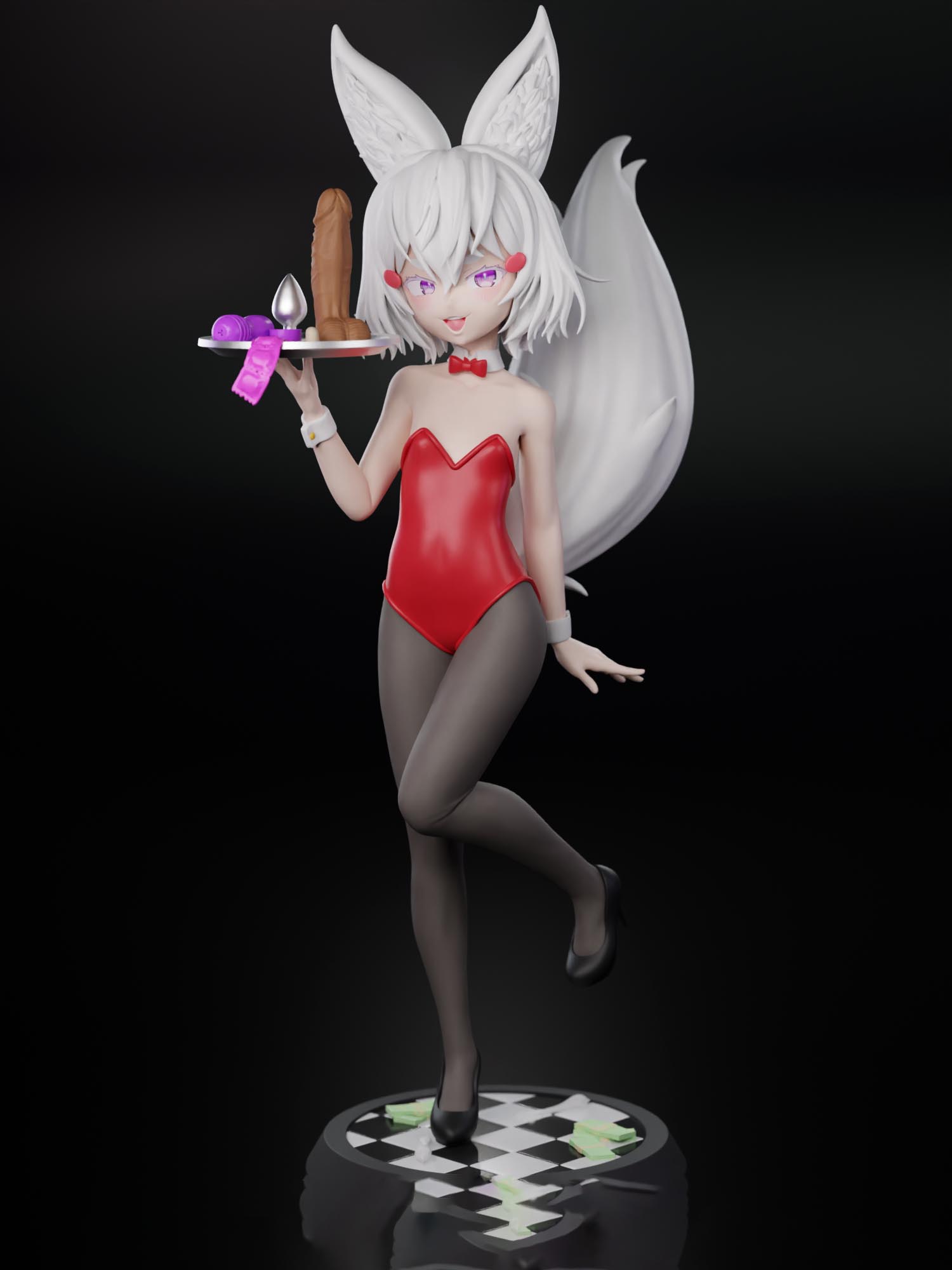 天满妈咪 虚拟主播3D打印模型