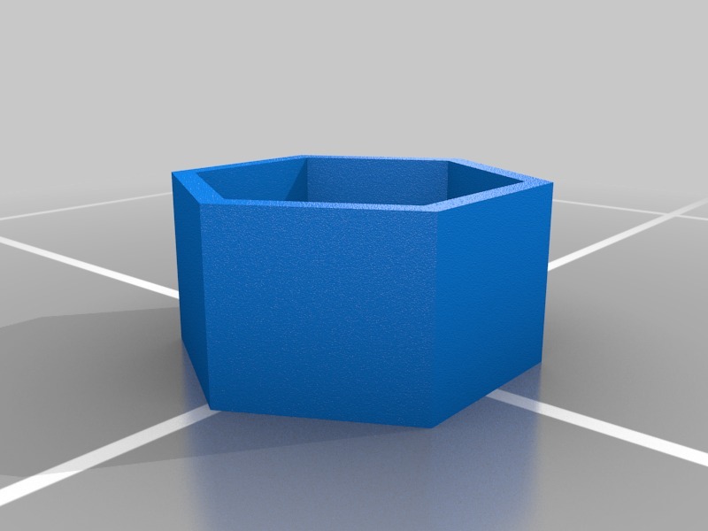 六角形造型礼物盒子3D打印模型