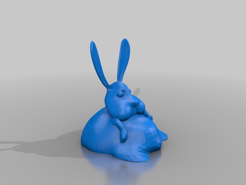 Fat Bunbun胖兔子3D打印模型