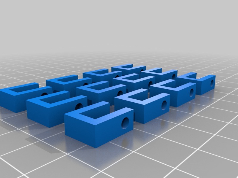 小磁铁夹3D打印模型