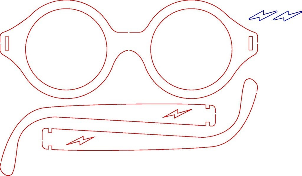 哈利波特眼镜3D打印模型