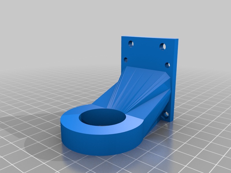 圆形风扇管道3D打印模型