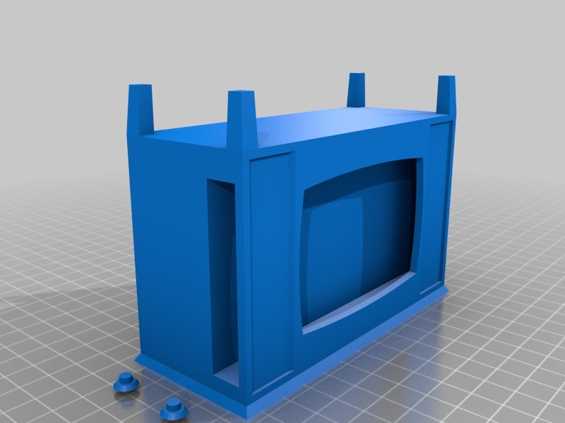 电视造型支架3D打印模型