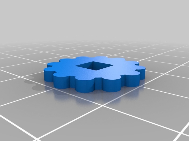 新方形螺母指轮3D打印模型