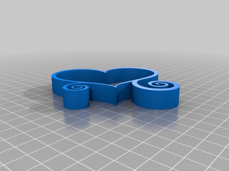 心形相框3D打印模型