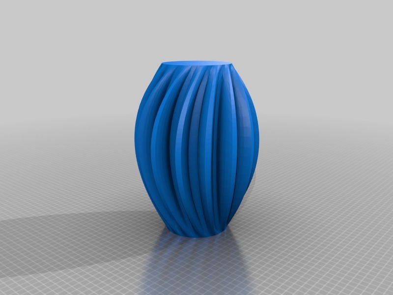 渐开线齿轮轮廓花瓶3D打印模型